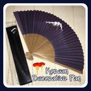 Asian Bamboo and Rice Paper Hand Fan